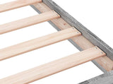 Floor Bed Frame Grey Sonoma 80 x 200 cm Engineered Wood 8009079