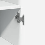 Highboard White 45x42.5x185 cm Engineered Wood 3281406