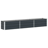 Planter Anthracite 290 x 50 x 45 cm Galvanised Steel 42018206