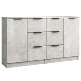 Sideboards 2 pcs Concrete Grey 60x30x70 cm Engineered Wood 3115791