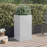 Planter Silver 42x38x75 cm Galvanised Steel 841582