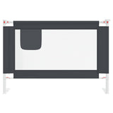 Toddler Safety Bed Rail Dark Grey 100x25 cm Fabric 10226