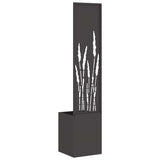 Garden Privacy Screen Black 32 x 32 x 150 cm Cold-rolled steel 876392