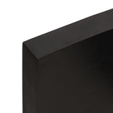 Bathroom Countertop Dark Brown 60x60x cm Treated Solid Wood 3156208