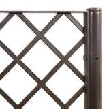 Garden Planter with Trellis Brown 160x160x140 cm PP 367885