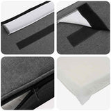 Upholstered Headboard with Headboard Brown and Dark Grey 200 cm 880159