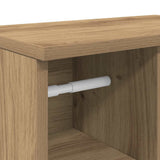 Bathroom Cabinet with Roll Holder Artisan Oak 39x22x90 cm 858532