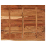 Desk Top 90x80x2.5 cm Rectangular Solid Wood Acacia Live Edge 370267