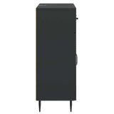Sideboard with Drawer Black 66 x 34.5 x 89.5 cm Engineered Wood 894866