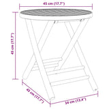 Bistro Set Natural Bamboo Bamboo Compact Foldable Bistro Set 3278533