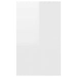 Sideboard with 3 Drawers High Gloss White 120x41x75 cm Engineered Wood 809617