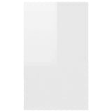Sideboard with 3 Drawers High Gloss White 120x41x75 cm Engineered Wood 809617
