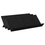 Magazine Rack Black Oak 90 x 53 x 28.5 cm Engineered Wood 890889