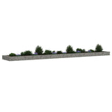 Gabion Raised Bed Galvanised Steel 600x100x20 cm 151316