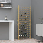 ZNTS Wine Rack for 96 Bottles Gold Metal 340915