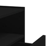 ZNTS Wall-mounted Bedside Cabinets 2 pcs Black 45x30x35 cm 848314