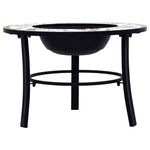 Mosaic Fire Pit Green 68cm Ceramic 46722