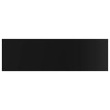 805407 Bookshelf Boards 8 pcs High Gloss Black 100x30x1,5 cm Engineered Wood