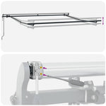 Automatic Retractable Awning Anthracite and White 300x250 cm 3310225