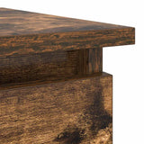 Console Table with Drawers Smoked Oak 85.5x38.5x74.5 cm 861395