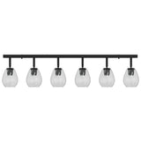 Ceiling Spotlight Black 110.5 x 13 x 26 cm Glass and Metal 42001222