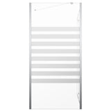 Bath Enclosure 120x68x130 cm Tempered Glass Stripe 146226