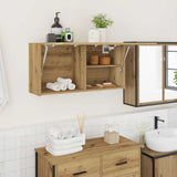 Bathroom Wall Cabinet Artisan Oak 80x25x40 cm Engineered Wood 860093