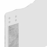 Bed Frame with Drawer Concrete Grey 70 x 190 cm Engineered Wood 3413669