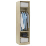 ZNTS Wardrobe Sonoma Oak 50x50x200 cm Engineered Wood 800237