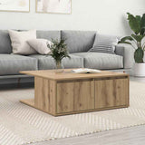 Coffee Table Artisan oak 80 x 80 x 31 cm Engineered wood 875487