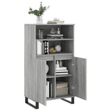 Highboard Grey Sonoma 60x36x110 cm Engineered Wood 831498