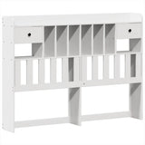 Bed Frame without Mattress White 140x190 cm Solid Wood Pine 3308856