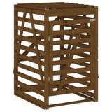 Wheelie Bin Storage Honey Brown 84x90x128.5 cm Solid Wood Pine 825103