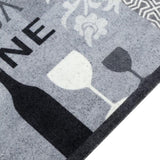 Kitchen Rug Washable Wine Grey 60x300 cm Velvet 4005601