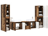 Bathroom Furniture Set 5 pcs Old Wood 33 x 34.5 x 160 cm 3406041
