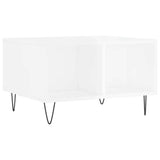 Coffee Table High Gloss White 60x50x36.5 cm Engineered Wood 830542