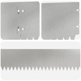 Lawn Edging 30 pcs 103 x 15 cm Steel Silver 8008462