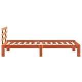 Bed Frame without Mattress Wax Brown 75x190 cm Small Single Solid Wood Pine 844266