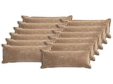 Cushion Cover 12 pcs HOUTEN Brown 40 x 80 cm Chenille Fabric 918240