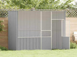 Bird Cage Grey 215x78x200 cm Galvanised Steel 172345