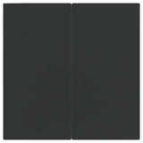 3 Piece Garden Dining Set Grey and Black Poly Rattan and Steel 3203296