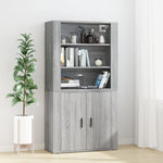 Highboard Grey Sonoma Engineered Wood 3185365