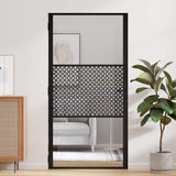 Glass Door Fretwork Black 102.5 x 3.5 x 201.5 cm Aluminium 42012452