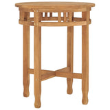 Bistro Table Ø60x75.5 cm Solid Teak Wood 315463