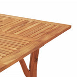 Garden Dining Set Natural Wood Solid Acacia wood Medium Durable 3156857