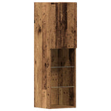 TV Cabinet with LED Strip Lights 4 pcs Old wood Engineered wood 3334389