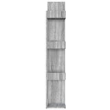 Book Cabinet Grey Sonoma 86x25.5x140 cm Engineered Wood 816003