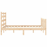Bed Frame without Mattress 140x190 cm Solid Wood Pine 3192016
