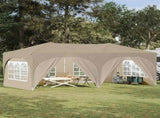 Pop-up Party Tent 574 x 289 x 245 cm Cream Oxford Fabric 42019900
