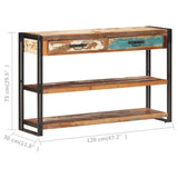 Sideboard 120x30x75 cm Solid Reclaimed Wood 321804